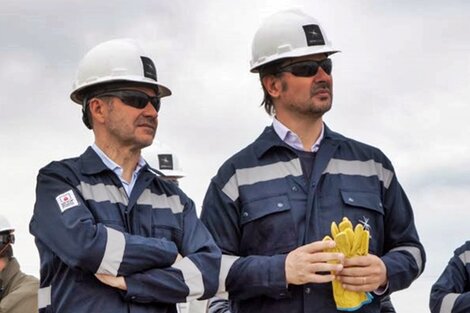 Galuccio junto al CEO de Vista, Gastón Remy