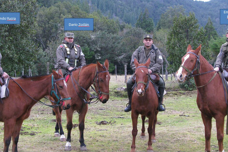 Los gendarmes rodearon a Santiago