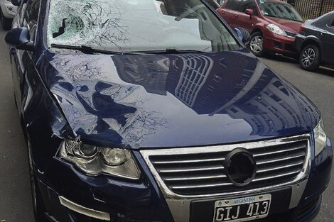 El VW Passat que conducía Veppo al momento del impacto.