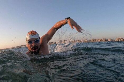 Matías Ola, nadador de aguas abiertas.