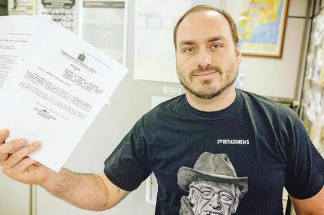 Carlos Bolsonaro, uno de los hijos de Jair Bolsonaro. 