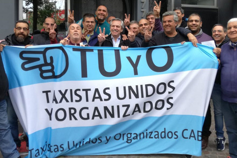 La campaña del Frente de Todos se sube a los taxis