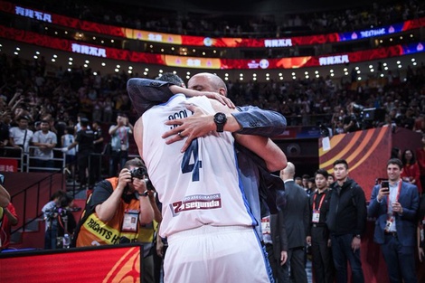 Video: los festejos tras la victoria argentina ante Francia