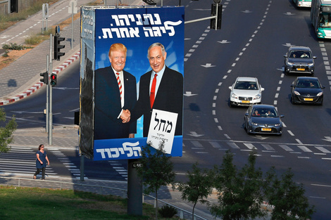 Netanyahu junto a su gran aliado: Donald Trump. 