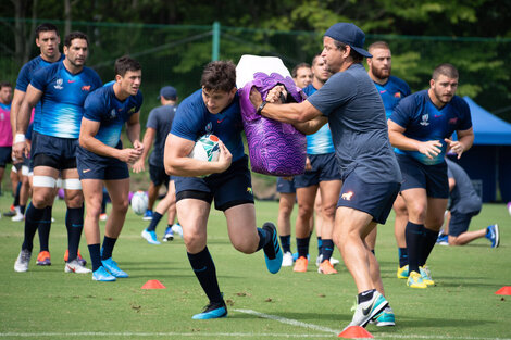 Los Pumas se entrenaron en Tokio. (Fuente: Prensa UAR)