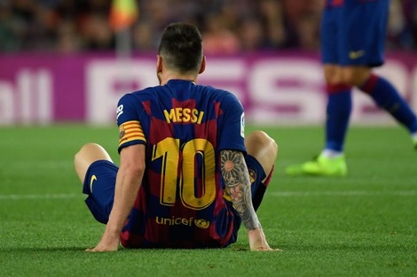 Messi va de lesión en lesión en el inicio de la 2019-2020.