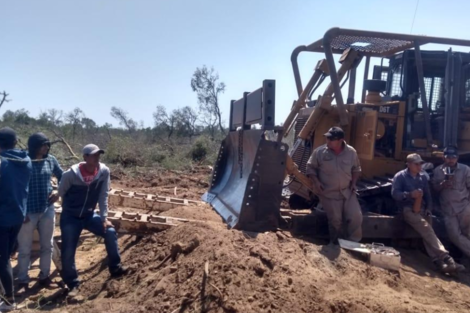 Destruyen casa de un campesino apresado por usurpación