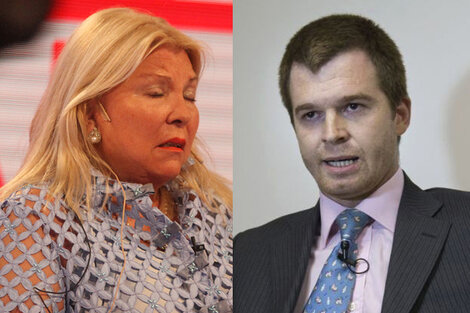 Elisa Carrió y Nicolás Massot.