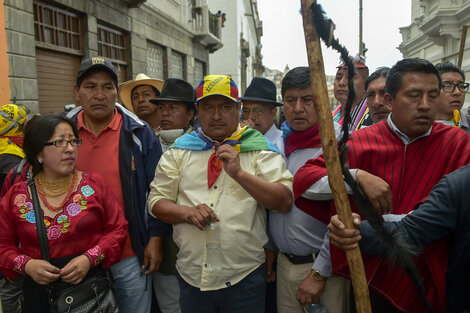 Jaime Vargas, presidente de Conaie.