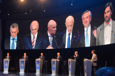 El debate presidencial en Santa Fe.