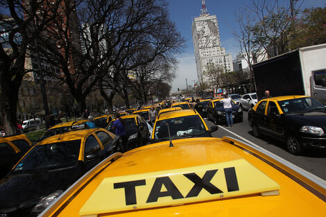 Los taxistas le llevan su reclamo a Larreta