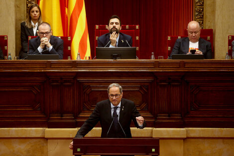 Quim Torra propuso llamar a un nuevo plebiscito independentista en Cataluña.