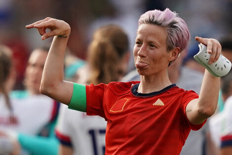 Megan Rapinoe, la capitana estadounidense, marcó los dos goles del triunfo.