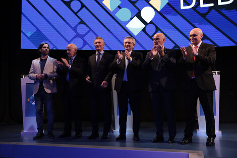 Debate presidencial: los nervios de Macri y los guiños de Alberto