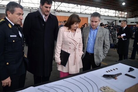 Bullrich, en un acto junto a D´Alessandro (derecha). 