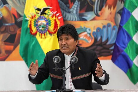 Morales anunció que ganó en primera vuelta.