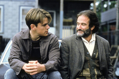 Matt Damon y Robin Williams en En busca del destino