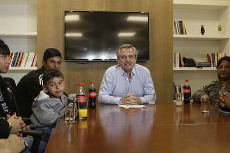 Alberto Fernández con Braian, contra los prejuicios y la discriminación