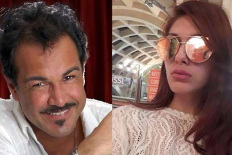 Alex el ilusionista y su novia Jéssica Cigola.