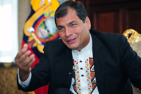 Rafael Correa y Alberto Fernández, juntos en México