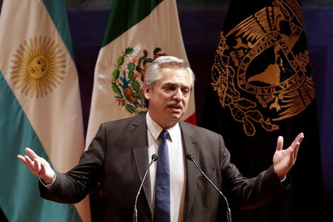 El presidente electo Alberto Fernández en la UNAM.