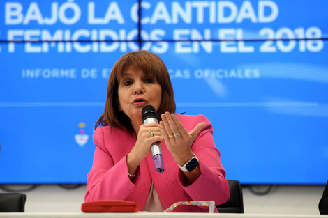 Femicidios: Patricia Bullrich aseguró que bajaron 