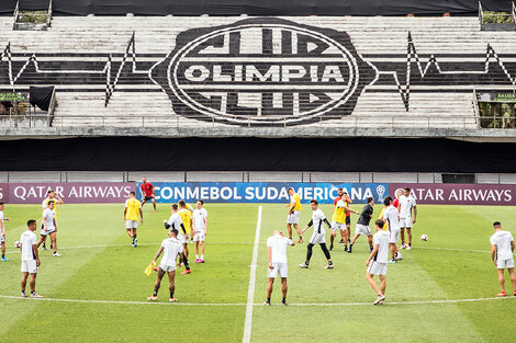 El plantel hizo su primer entrenamiento en Olimpia.