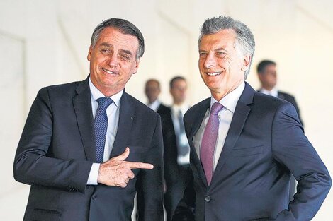 Jair Bolsonaro y Mauricio Macri, vendiendo el acuerdo Unión Europea-Mercosur.