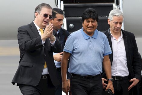 Evo Morales llegó a México