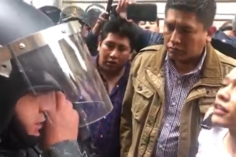 La Policía impidió al MAS el ingreso a la Asamblea Nacional de Bolivia