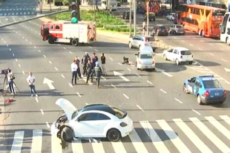 Choque en el Obelisco