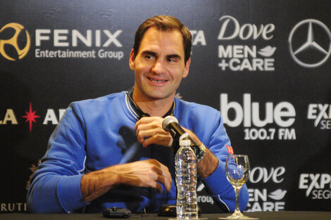 Roger Federer desembarcó en Buenos Aires