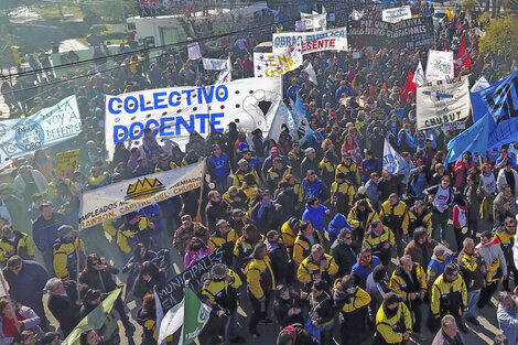 Una de las escenas de la lucha de un conflicto que duró 17 semanas.