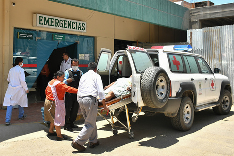 Uno de los cocaleros heridos en Cochabamba, lugar de resistencia al golpe. 