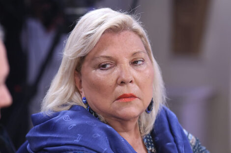 Elisa Carrió volvió anoche a los estudios de televisión.