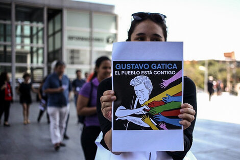 Gustavo Gatica se ha convertido en un símbolo de la lucha contra la represión.