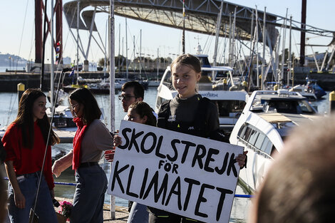 Greta Thunberg sigue su camino hacia la Cumbre del Clima