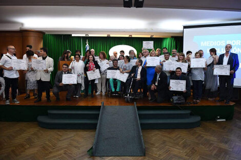 Los premiados de Appa y la Red de Observatorios de las personas con discapacidad.
