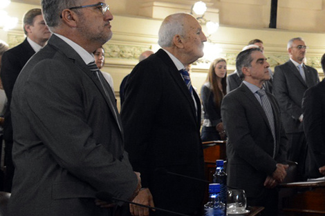  Lewandoswski, Kaufmann y Traferri, senadores provinciales.