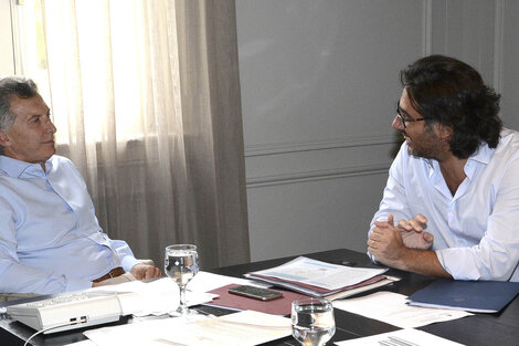 Macri con su ministro de Justicia, Germán Garavano.