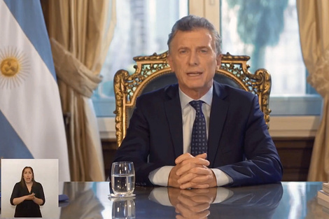 Macri, en la Cadena Nacional: "Los resultados no llegaron a tiempo"