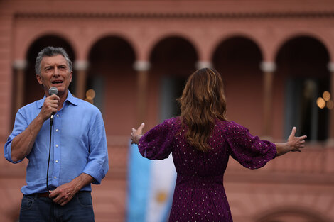 El presidente se reunió con sus seguidores en sus últimas horas como Jefe de Estado.