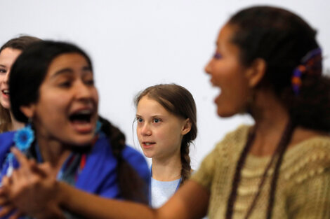 Greta Thunberg insistió en que la emergencia climática ya se sufre hoy. 