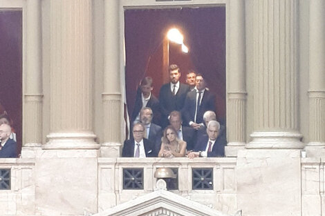 Marcelo Tinelli siguió la jura de Alberto Fernández desde un palco del Congreso