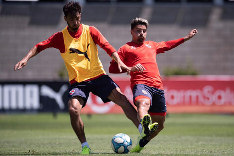 Independiente: los jugadores practicaron en Villa Domínico