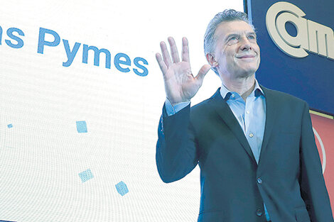 “Feliz día, pymes”, saludó Macri antes de su anuncio, que sumó más angustias al sector.