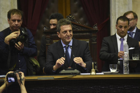 El presidente de la Cámara de Diputados, Sergio Massa, confirmó el cronograma de las leyes de emergencia.