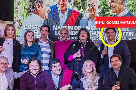 Matsumoto junto a la plana mayor del macrismo en Salta