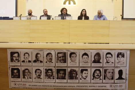 Para este pueblo y esta universidad es sumamente importante sostener la memoria de quienes hoy ya no están", dijo el decano de la Universidad Tecnológica Nacional, Guillermo Oliveto