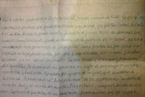 Condenada a 23 años de prisión por un posteo de Facebook